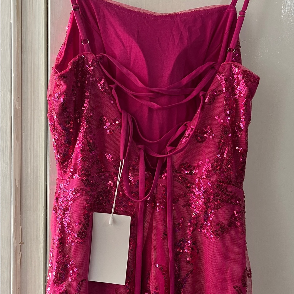 Pink Sequin Formal Dress NWT - Picture 7 of 7